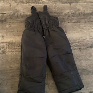 Black snow suit